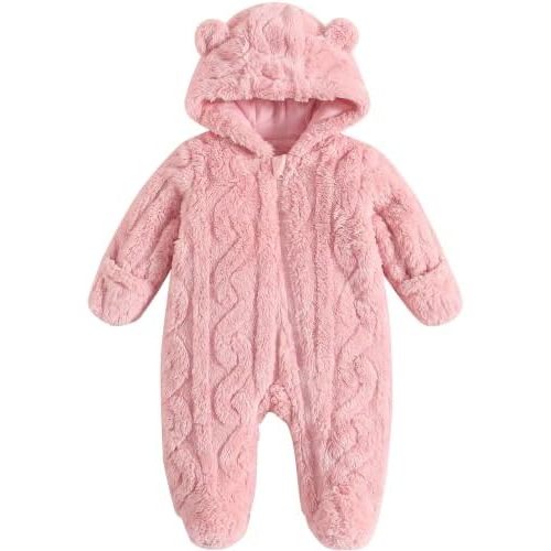 Jecson Baby Bear Outfit Newborn Clothes Infant Snowsuit Hooded Jumpsuit