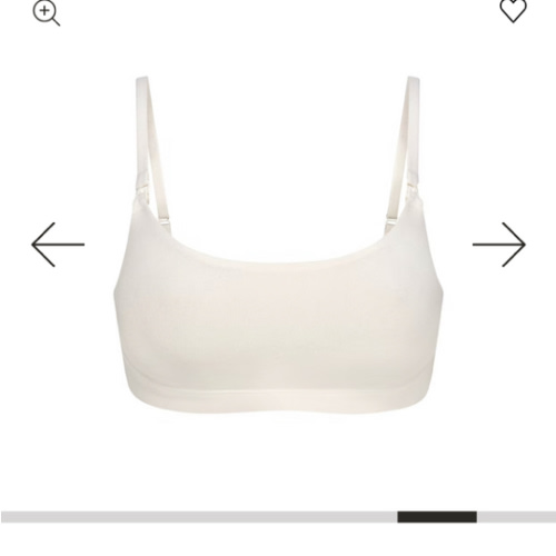 COTTON JERSEY MATERNITY NURSING SCOOP BRALETTE | MARBLE | SKIMS