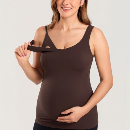 Natrelax® V Neck Nursing Tank Top, XL