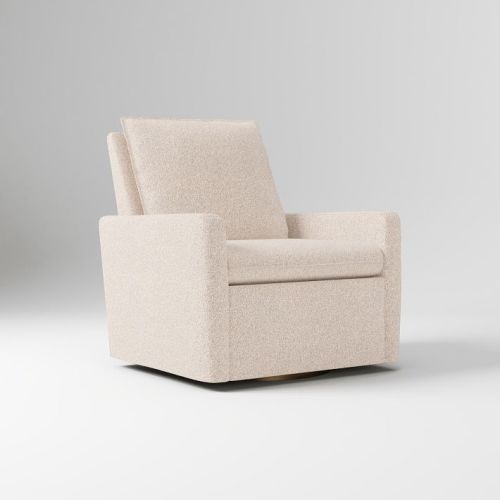Kids Paxton Chair And A Half Glider, Performance Cozy Boucle Stone,