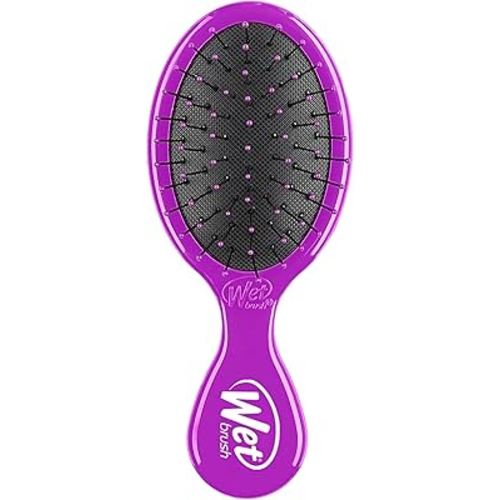 Wet Brush Mini Detangler Hair Brush, Pink - Detangling Travel Hair Brush - Ultra-Soft IntelliFlex Bristles Glide Through Tangles with Ease - Pain-Free - All Hair Types