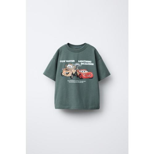 CARS LIGHTNING MCQUEEN © DISNEY PRINTED T-SHIRT - Green | ZARA United States