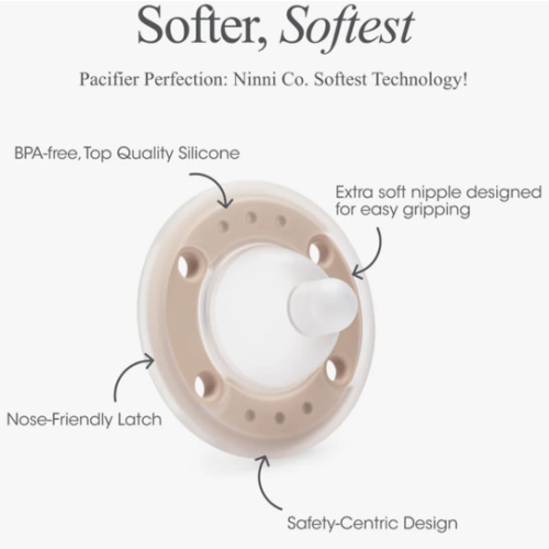 Ninni Pacifier Petal Pink 1 Pack