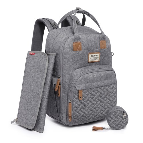 Ruvalino Neutral All-in-One Baby Bags - Light Gray
