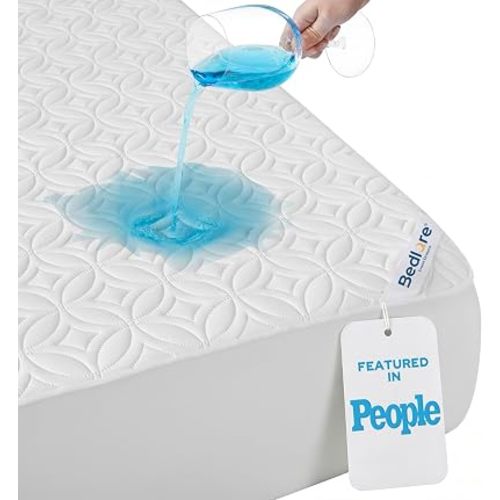 BEDLORE Waterproof Mattress Protector, King Size Mattress Pad