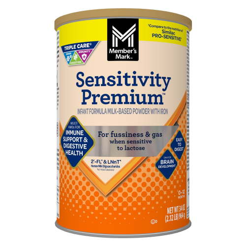 Member's Mark Sensitivity Premium Baby Formula, 34 oz.