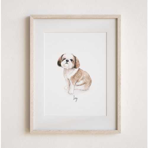 Mini Custom Watercolor Pet Portrait, Dog Portraits from Photos,Dog Portraits From Photos, Pet Painting, Custom Tiny Paintings, Hand Painted