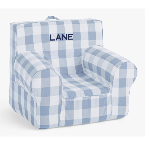 Kids Anywhere Chair®, Chambray Blue Twill with Buffalo Check