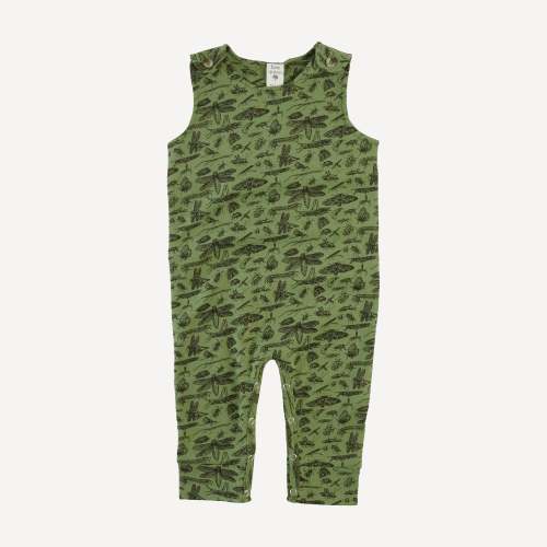vintage button tab sport jumpsuit | forest insects | organic cotton in – kate quinn