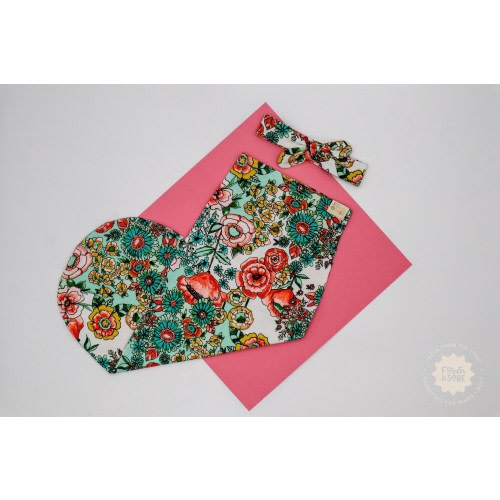 Flower Power, Original Cocoon Swaddle Sack + Headband Set