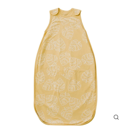 Ecolino® Adjustable Baby Sleep Bag, Organic Cotton, Universal Size: 2 Months - 2 Years, Monstera Leaf