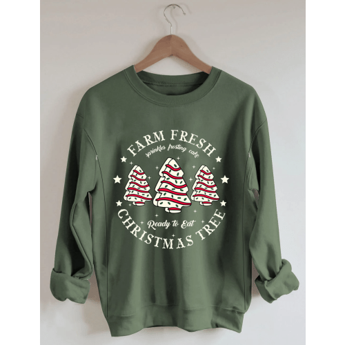 Farm Fresh Christmas Tree Nursing Sweatshirt