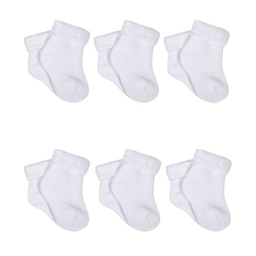 Gerber 6-Pack White Terry Socks