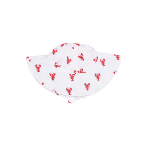 Muslin Wide Brim Sunhat, Lobster