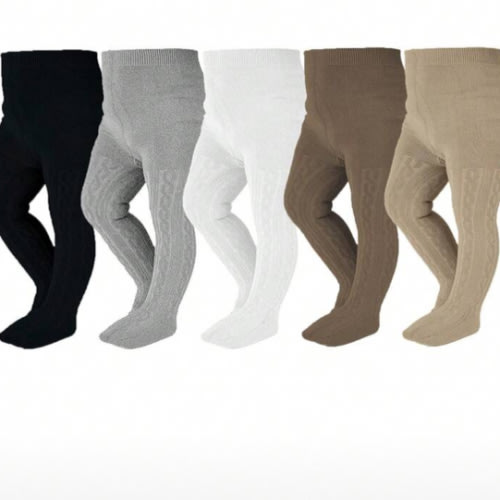 5pcs/Set Baby Knitted Tights Leggings For Autumn And Winter