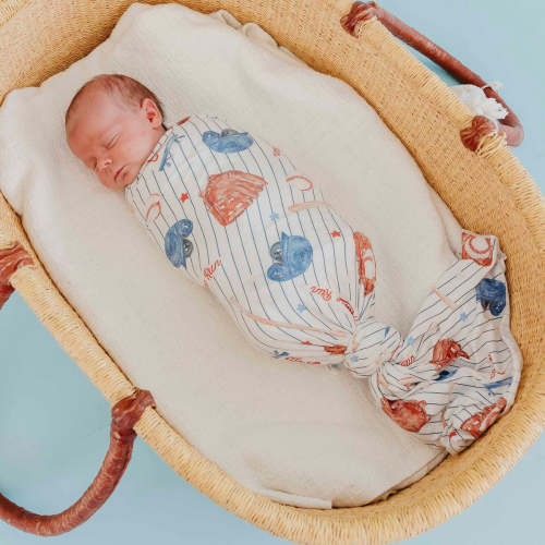 Knit Swaddle Blanket - All Star