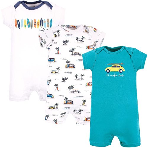 Hudson Baby Unisex Cotton Rompers