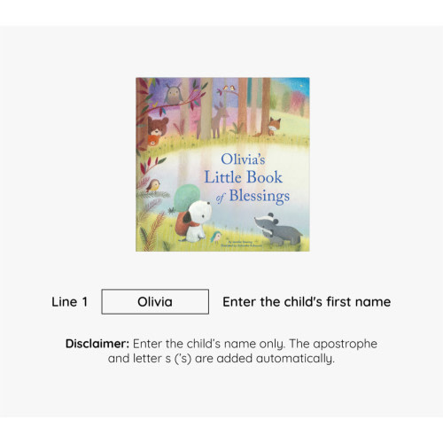 Personalized My Little Book of Blessings