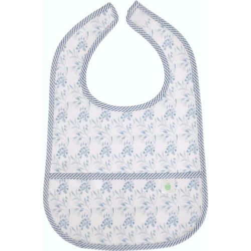 The Wipe It Bib in Navy Floral