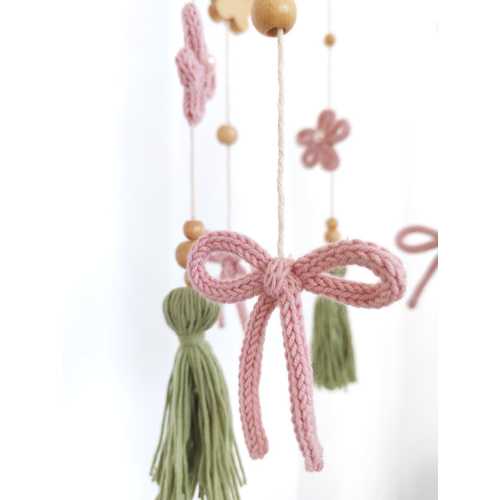 baby mobile “Freya” bowtie Flowers Butterfly