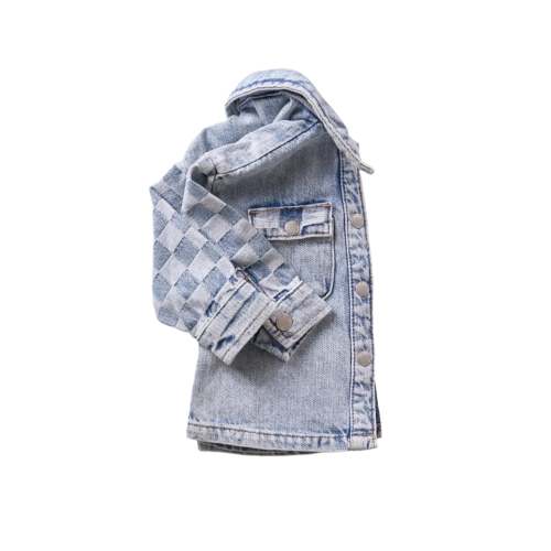 Checker Denim Shacket