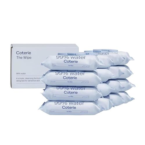 Coterie Baby Travel Size Wipes for Sensitive Skin, 16-Pk (288 Count) | Includes 288 total wipes, 16 travel packs, 99% water, plant-based, hypoallergenic, pH balanced, unscented, EWG Verified
