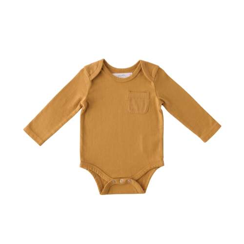 Garment Dye Long Sleeve One-Piece - Caramel – Pehr
