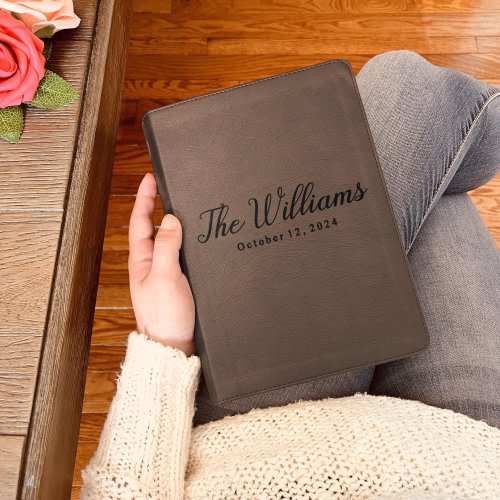 Personalized ESV Family Bible, Custom Engraved ESV Single Column Journaling Bible, Wedding Gifts, Christian Gifts, Family Bible for Wedding