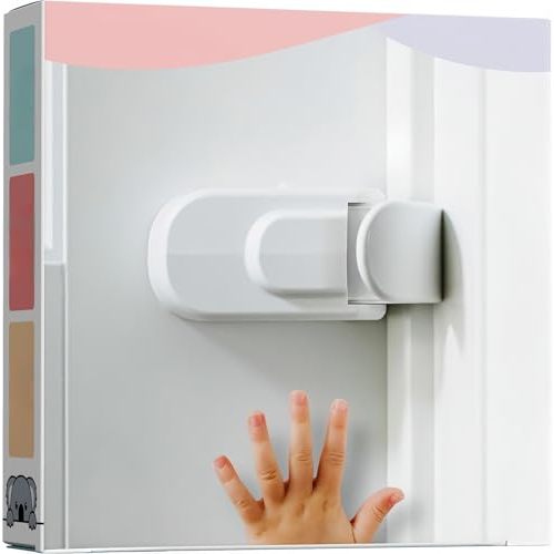 Huglock - The Snap-On Door Lock Kids Can't Reach or Defeat - No Tools or Adhesives Required - Works With Door Knob, Lever or Handle - Childproof Safety Locks are Toddler, Baby and Child Proof (1 Pack)