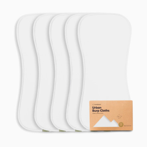 Urban Burp Cloths (5 Pack) - Soft White