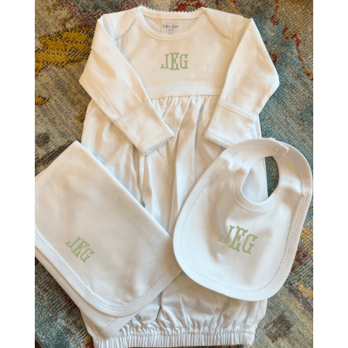 White Gown Bundle 0-6M