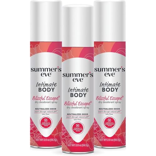 Summer's Eve Daily Refreshing Feminine Spray, Blissful Escape, 2 Oz, 3 Pk