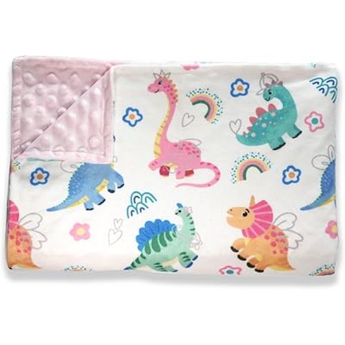 Soft Plush Baby Blankets for Girls,Double Layer Bed Throws