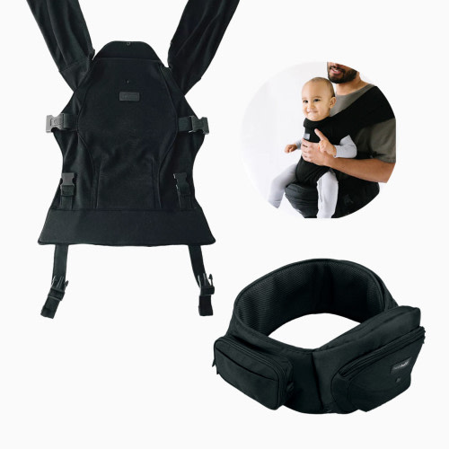 Tushbaby Hip Seat and Snug Carrier 2-in-1 Bundle - Black/Black, Black Snug Carrier