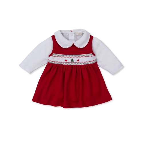 CLB Holiday Medley 25 Christmas Tree Hand Smocked Jumper Set