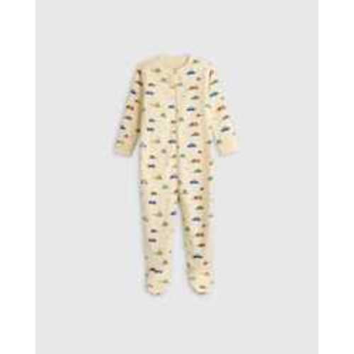100% Organic Cotton Footie Pajama in Cars
