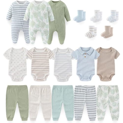falianni Unisex Baby 18-Piece Layette Set,New Born Clothing,0-12M