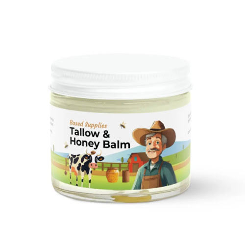 Unscented Tallow & Honey Balm Moisturizer Face Cream All Purpose – Based Supplies
