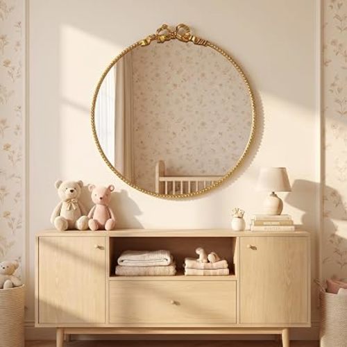 Antique Gold Mirror 28 Inch Round Mirror