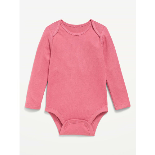 Printed Long-Sleeve Ribbed Bodysuit for Baby