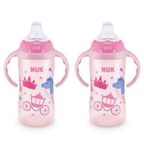 NUK Large Learner Cup - Pink - 10oz/2pk