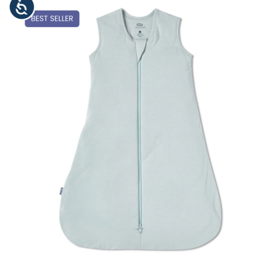 HALO - 1.5 TOG supersoft bamboo wearable blanket, double zipper sleeping bag with weighted feel - green