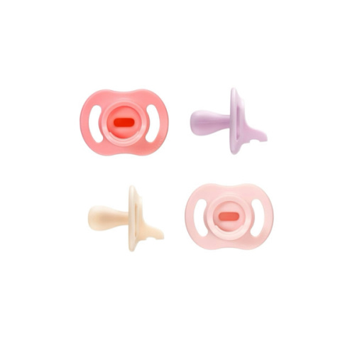 Tommee Tippee Ultra-Light StayPut Pacifier, One-Piece Silicone Design, 0-6m, 4 Pack