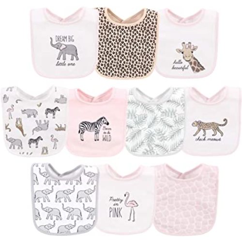 Hudson Baby Unisex BabyCotton Bibs