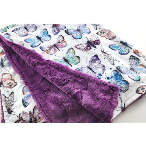 Personalized Butterfly Minky Blanket