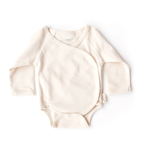 Organic Baby Bodysuit — Kimono-style organic cotton baby bodysuit – Oolie