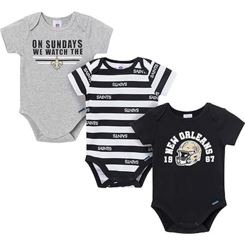Gerber NFL Baby Boys 3-Pack Onesie Bodysuit