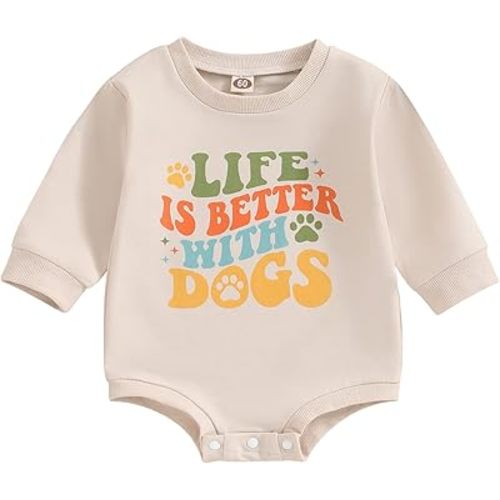 Baby Girl New Year Outfits Happy New Year Letter Print Long Sleeve Romper Bodysuit Shirt Winter Clothes