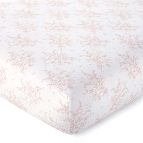 Heritage Blush Floral Organic Fitted Sheet – Levtex Baby