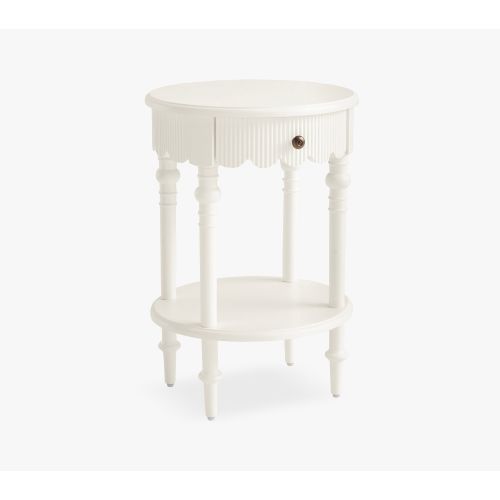 Chris Loves Julia Scallop Side Table (16")
